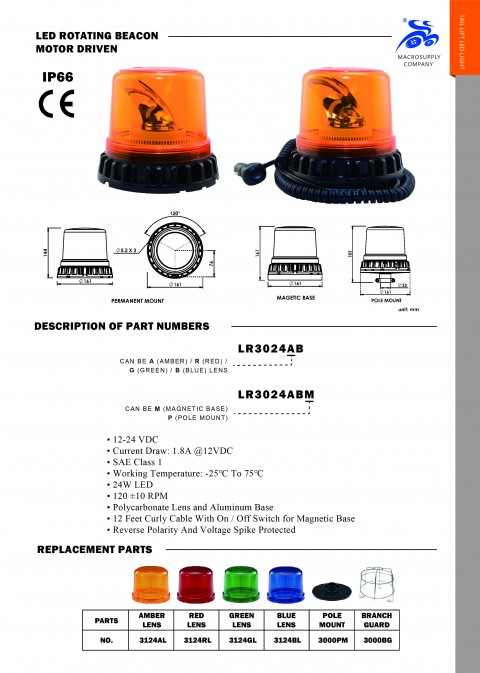 LED ROTATING BEACON